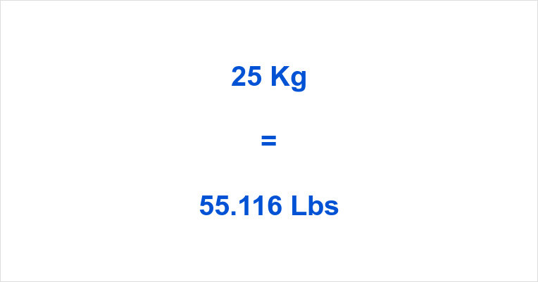 25 Kg To Lbs 25 Kilograms To Pounds 25 Kilos In Pounds